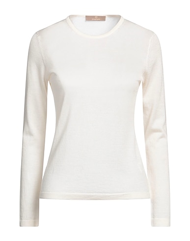 CRUCIANI Cashmere jumper Ivory 70% Cashmere, 30% Silk