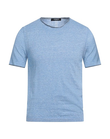 +39 MASQ Pullover Hellblau 60% Leinen, 40% Baumwolle