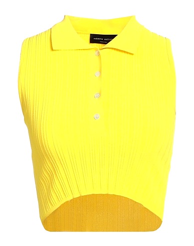 ROBERTO COLLINA Jumper Yellow 83% Viscose, 17% Polyester