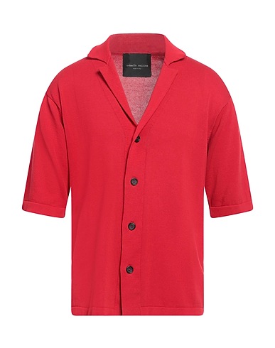 ROBERTO COLLINA Cardigan Rosso 100% Cotone