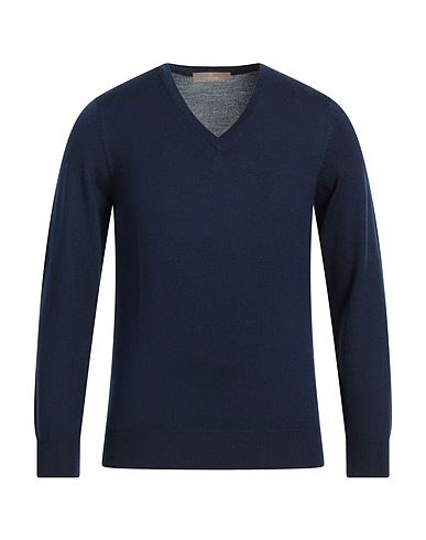 CRUCIANI Jumper Navy blue 100% Wool