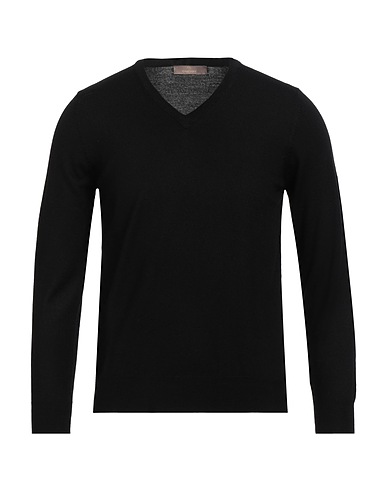 CRUCIANI Pullover Nero 100% Lana