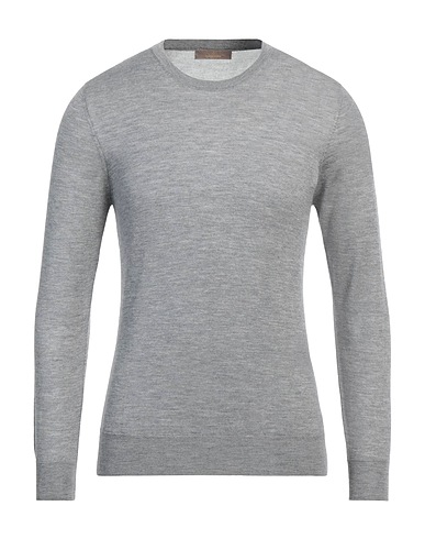CRUCIANI Cashmere jumper Grey 70% Cashmere, 30% Silk