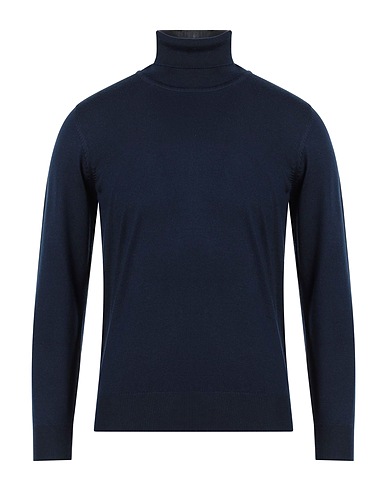 CRUCIANI Col roulé Bleu marine 100% Laine