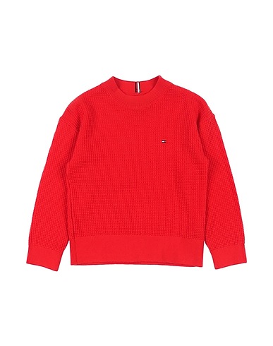 TOMMY HILFIGER Pullover Rouge 100% Coton