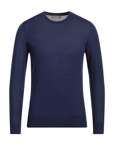 CRUCIANI Cashmere blend Navy 70% Cashmere, 30% Silk