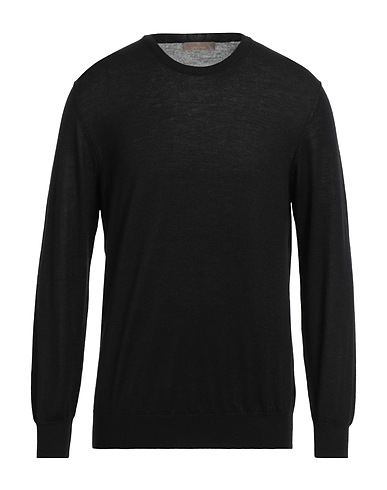 CRUCIANI Cashmere jumper Black 70% Cashmere, 30% Silk