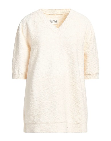 MAISON MARGIELA Jumper Ivory 82% Cotton, 18% Polyamide