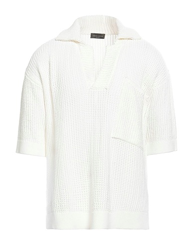 ROBERTO COLLINA Pullover Bianco 100% Cotone