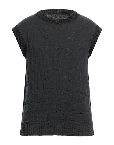 JIL SANDER ニットベスト ブラック コットン 100%