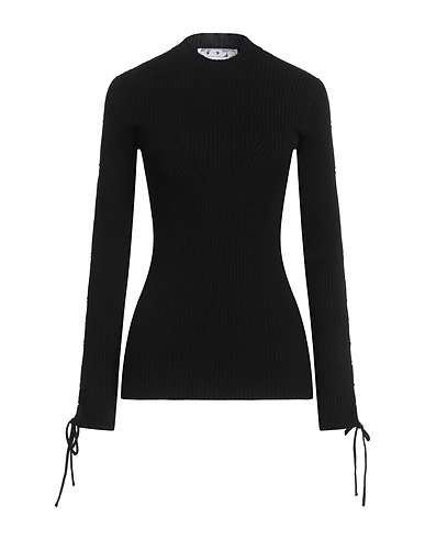 OFF-WHITE™ Pullover Nero 82% Viscosa, 18% Poliestere