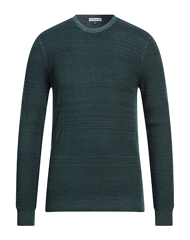 PAOLO PECORA Pullover Verde scuro 100% Lana Vergine