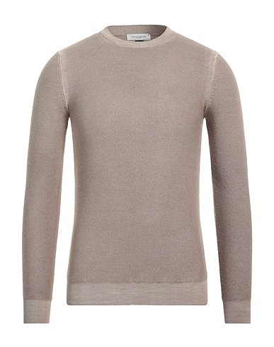 PAOLO PECORA Sweater Taupe 100% Virgin Wool