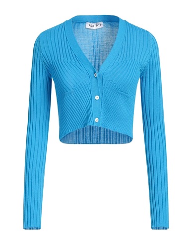 ACT N°1 Cardigan Azzurro 100% Lana