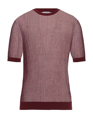 BALLANTYNE Sweater Burgundy 100% Cotton