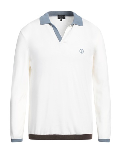 GIORGIO ARMANI Jumper White 100% Virgin Wool