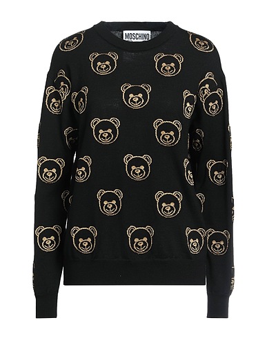 MOSCHINO Pullover Nero 92% Poliammide, 8% Elastan, Viscosa, Poliestere