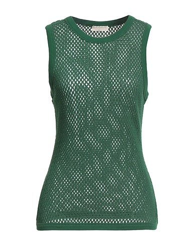 ULLA JOHNSON Sleeveless sweater Green 100% Cotton