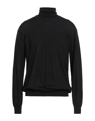 BALLANTYNE Polo neck NERO 100% Wool