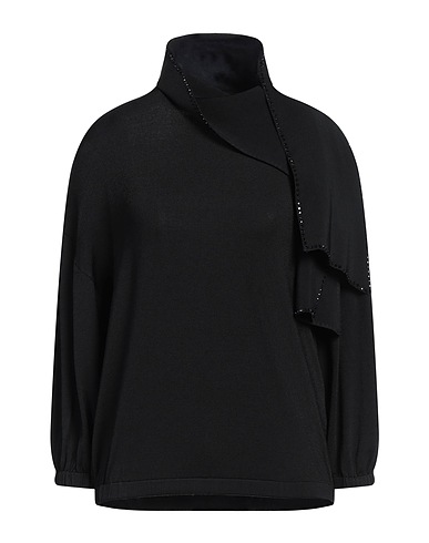 EMPORIO ARMANI Rollkragenpullover Schwarz 74% Viskose, 23% Polyamid, 3% Elastan