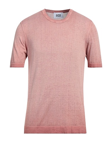 ALPHA STUDIO Pullover Rosa antico 100% Cotone