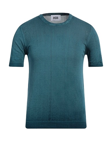 ALPHA STUDIO Pullover Verde petrolio 100% Cotone