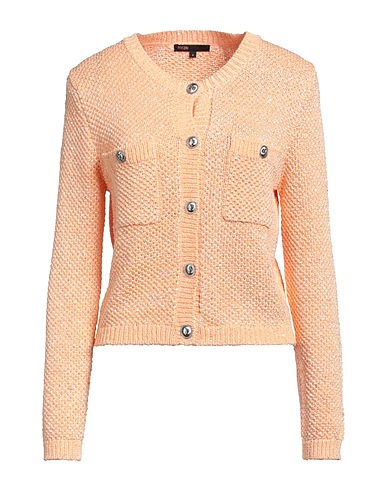MAJE Cardigan Apricot 56% Polyester, 44% Cotton, Polyamide, Elastane