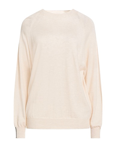PESERICO Jumper Beige 78% Virgin Wool, 21% Viscose, 1% Polyester