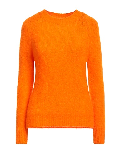 BRAND UNIQUE Jumper Orange 50% Mohair wool, 47% Polyamide, 3% Elastane