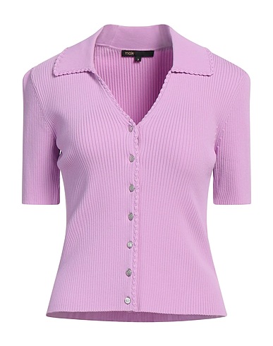 MAJE Solid color shirts & blouses Mauve 64% Viscose, 34% Polyamide, 2% Elastane