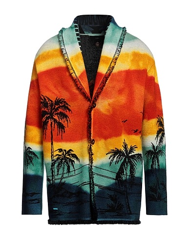 ALANUI Cardigan Orange 100% Virgin Wool
