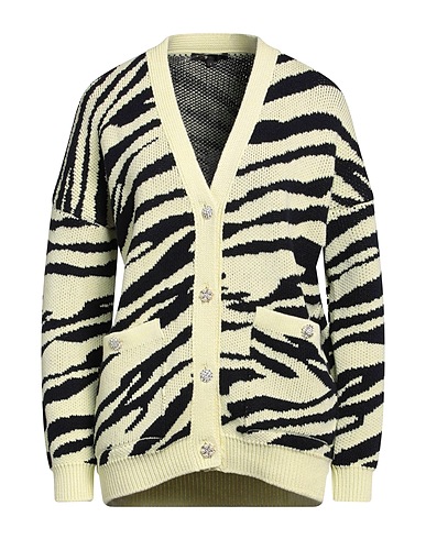 MAJE Cardigan Pastel yellow 44% Acrylic, 41% Cotton, 15% Polyamide