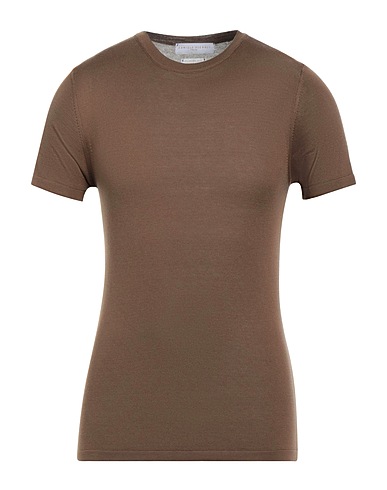DANIELE FIESOLI Jumper Brown 100% Silk