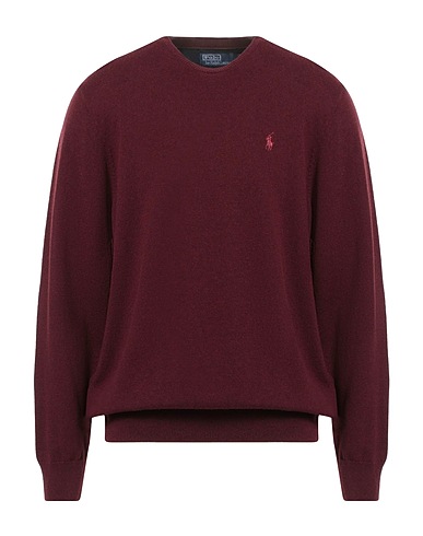 POLO RALPH LAUREN Jumper Burgundy 100% Wool
