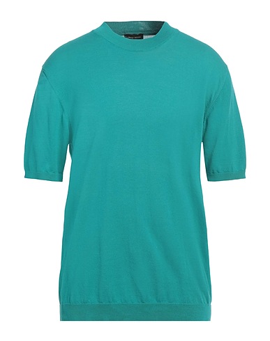 ROBERTO COLLINA Jumper Emerald green 100% Cotton