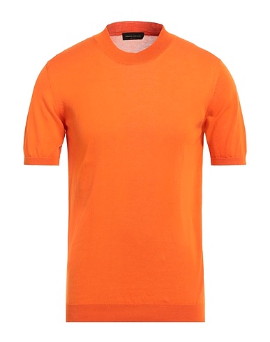 ROBERTO COLLINA Pullover Orange 100% Coton