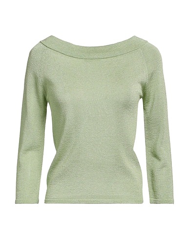 ROBERTO COLLINA Pullover Verde chiaro 82% Viscosa, 18% Poliestere metallizzato
