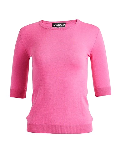 BOUTIQUE MOSCHINO Sweater Pink 53% Virgin Wool, 47% Cotton, Polyamide, Elastane