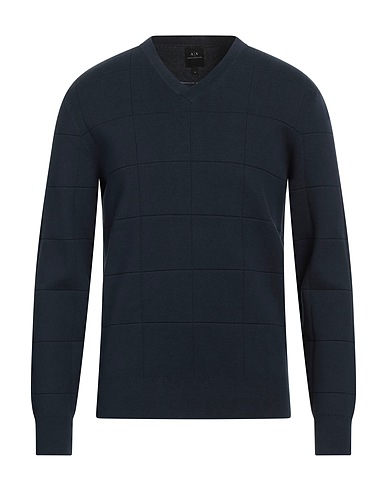ARMANI EXCHANGE Jumper Slate blue 100% Cotton