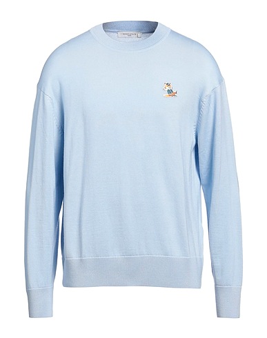 MAISON KITSUNÉ Sweater Sky blue 100% Wool