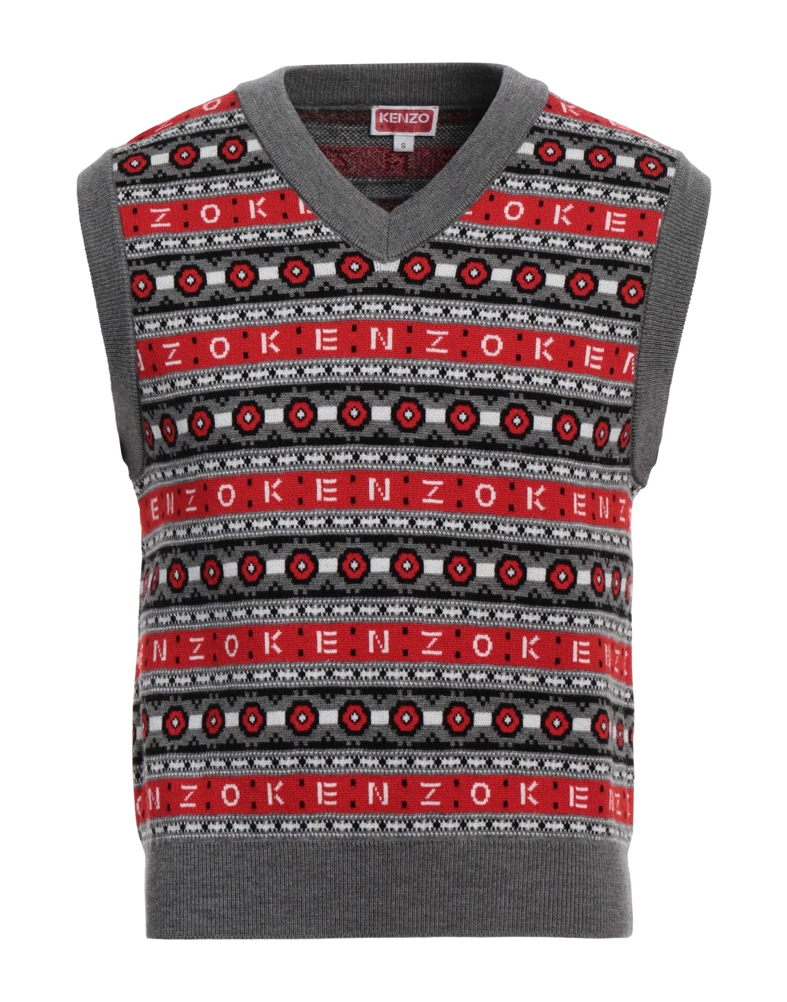 KENZO ニット＆スウェット | ニットベスト レッド メンズ | YOOX