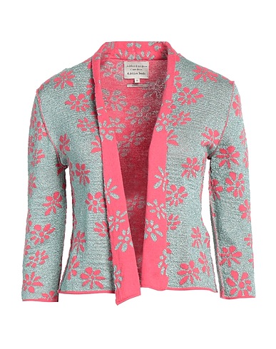 ALESSIA SANTI Strickjacke Salbeigrün 60% Baumwolle, 27% Viskose, 13% Polyester