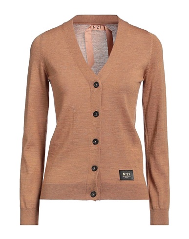 N°21 Cardigan Camel 100% Virgin Wool