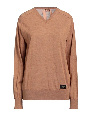 N°21 Sweater Light brown 100% Virgin Wool