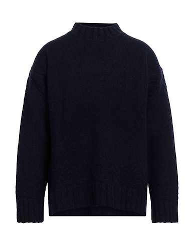 ETRO Polo neck Midnight blue 65% Wool, 25% Polyamide, 10% Alpaca wool