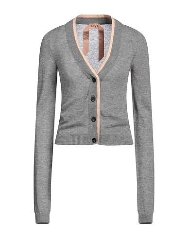 N°21 Cardigan Grey 50% Polyamide, 40% Alpaca wool, 10% Wool, Elastane