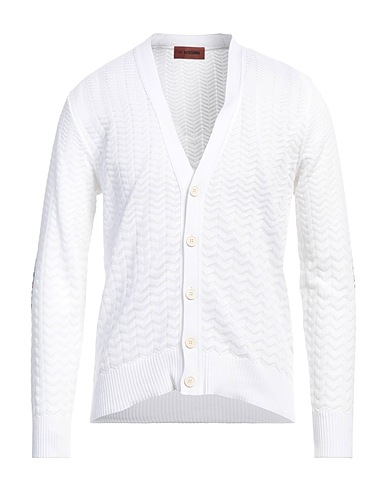 MISSONI Cardigan Bianco 50% Cotone, 50% Viscosa
