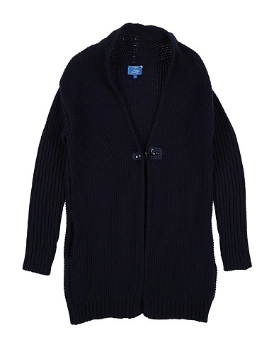 FAY Cardigan Navy blue 47% Virgin Wool, 30% Viscose, 15% Polyamide, 8% Cashmere