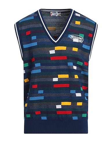 MISSONI Jumper Navy blue 100% Cotton