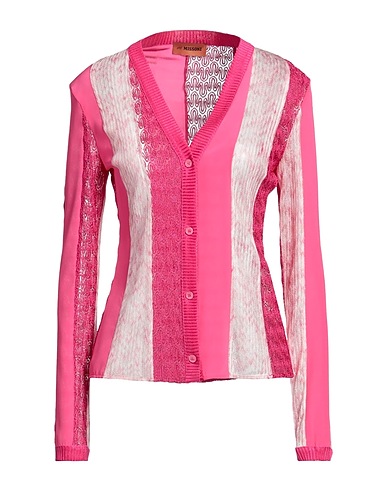 MISSONI Strickjacke Fuchsia 50% Viskose, 33% Seide, 11% Cupro, 6% Polyester